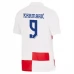 Maillot de Foot Euro 2024 Croatie Kramarić 9 Tenue Domicile
