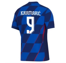 Maillot de Foot Euro 2024 Croatie Kramarić 9 Tenue Extérieur