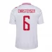 Maillot de Foot Euro 2024 Danemark Christensen 6 Tenue Extérieur