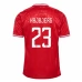 Maillot de Foot Euro 2024 Danemark Højbjerg 23 Tenue Domicile