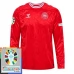 Maillot de Foot Euro 2024 Danemark Tenue Domicile Manche Longue Patch