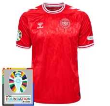 Maillot de Foot Euro 2024 Danemark Tenue Domicile Patch