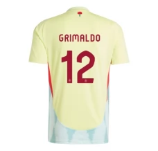 Maillot de Foot Euro 2024 Espagne Grimaldo 12 Tenue Extérieur