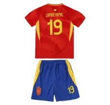 Maillot de Foot Euro 2024 Espagne Lamine Yamal 19 Enfant Tenue Domicile
