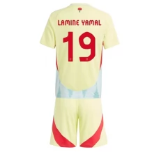 Maillot de Foot Euro 2024 Espagne Lamine Yamal 19 Enfant Tenue Extérieur