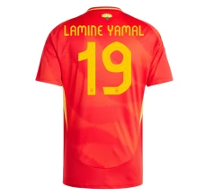 Maillot de Foot Euro 2024 Espagne Lamine Yamal 19 Tenue Domicile
