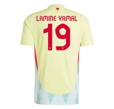 Maillot de Foot Euro 2024 Espagne Lamine Yamal 19 Tenue Extérieur