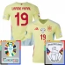 Maillot de Foot Euro 2024 Espagne Lamine Yamal 19 Tenue Extérieur Patch