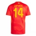 Maillot de Foot Euro 2024 Espagne Laporte 14 Tenue Domicile