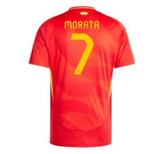 Maillot de Foot Euro 2024 Espagne Morata 7 Tenue Domicile