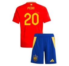 Maillot de Foot Euro 2024 Espagne Pedri 20 Enfant Tenue Domicile