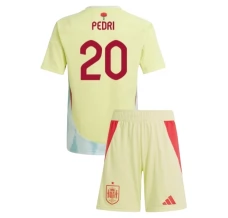 Maillot de Foot Euro 2024 Espagne Pedri 20 Enfant Tenue Extérieur
