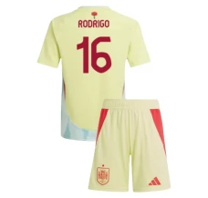Maillot de Foot Euro 2024 Espagne Rodrigo 16 Enfant Tenue Extérieur