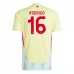 Maillot de Foot Euro 2024 Espagne Rodrigo 16 Tenue Extérieur