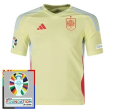 Maillot de Foot Euro 2024 Espagne Tenue Extérieur Patch