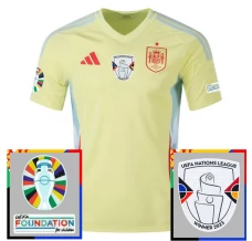 Maillot de Foot Euro 2024 Espagne Tenue Extérieur Patch