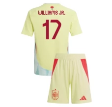 Maillot de Foot Euro 2024 Espagne Williams Jr. 17 Enfant Tenue Extérieur
