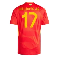 Maillot de Foot Euro 2024 Espagne Williams Jr. 17 Tenue Domicile