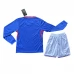Maillot de Foot Euro 2024 France Enfant Tenue Domicile Manche Longue