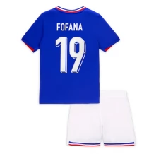 Maillot de Foot Euro 2024 France Fofana 19 Enfant Tenue Domicile