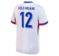 Maillot de Foot Euro 2024 France Kolo Muani 12 Tenue Extérieur
