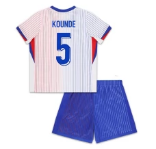 Maillot de Foot Euro 2024 France Kounde 5 Enfant Tenue Extérieur