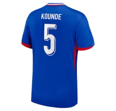 Maillot de Foot Euro 2024 France Kounde 5 Tenue Domicile