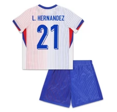 Maillot de Foot Euro 2024 France L.Hernandez 21 Enfant Tenue Extérieur