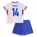 Maillot de Foot Euro 2024 France Rabiot 14 Enfant Tenue Extérieur