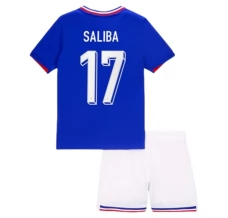 Maillot de Foot Euro 2024 France Saliba 17 Enfant Tenue Domicile