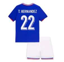 Maillot de Foot Euro 2024 France T.Hernandez 22 Enfant Tenue Domicile