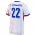 Maillot de Foot Euro 2024 France T.Hernandez 22 Tenue Extérieur