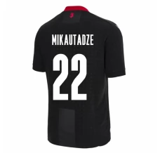 Maillot de Foot Euro 2024 Géorgie Mikautadze 22 Tenue Extérieur