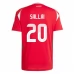 Maillot de Foot Euro 2024 Hongrie Sallai 20 Tenue Domicile