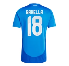 Maillot de Foot Euro 2024 Italie Barella 18 Tenue Domicile
