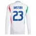 Maillot de Foot Euro 2024 Italie Bastoni 23 Tenue Extérieur Manche Longue
