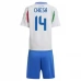 Maillot de Foot Euro 2024 Italie Chiesa 14 Enfant Tenue Extérieur