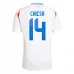 Maillot de Foot Euro 2024 Italie Chiesa 14 Tenue Extérieur