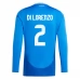 Maillot de Foot Euro 2024 Italie Di Lorenzo 2 Tenue Domicile Manche Longue