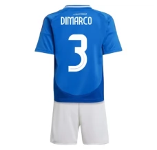 Maillot de Foot Euro 2024 Italie Dimarco 3 Enfant Tenue Domicile