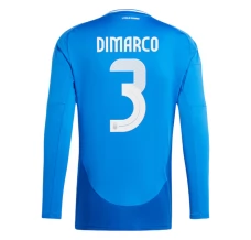 Maillot de Foot Euro 2024 Italie Dimarco 3 Tenue Domicile Manche Longue