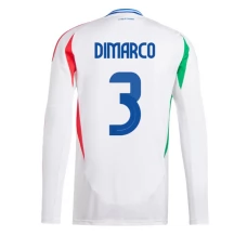 Maillot de Foot Euro 2024 Italie Dimarco 3 Tenue Extérieur Manche Longue