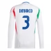 Maillot de Foot Euro 2024 Italie Dimarco 3 Tenue Extérieur Manche Longue