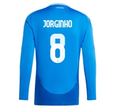 Maillot de Foot Euro 2024 Italie Jorginho 8 Tenue Domicile Manche Longue