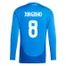Maillot de Foot Euro 2024 Italie Jorginho 8 Tenue Domicile Manche Longue