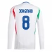 Maillot de Foot Euro 2024 Italie Jorginho 8 Tenue Extérieur Manche Longue
