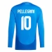 Maillot de Foot Euro 2024 Italie Pellegrini 10 Tenue Domicile Manche Longue