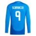 Maillot de Foot Euro 2024 Italie Scamacca 9 Tenue Domicile Manche Longue