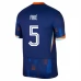 Maillot de Foot Euro 2024 Pays-Bas Aké 5 Tenue Extérieur