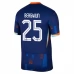 Maillot de Foot Euro 2024 Pays-Bas Bergwijn 25 Tenue Extérieur